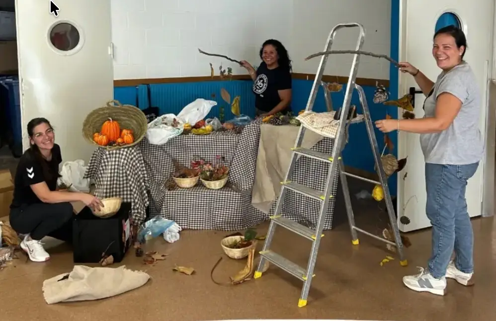 Castanyada a l'escola